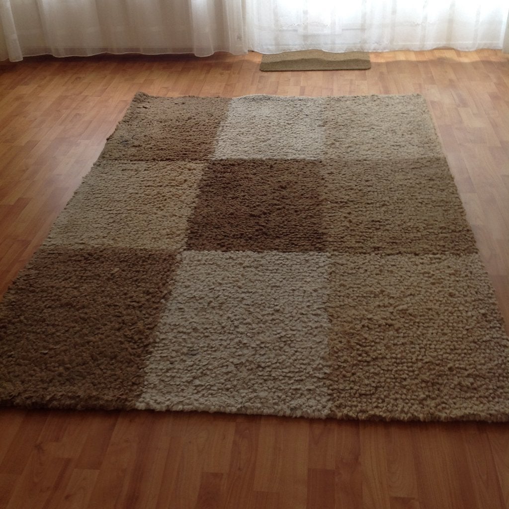 Vloerkleed, Ophalen, Gebruikt, 200 cm of meer, Crème