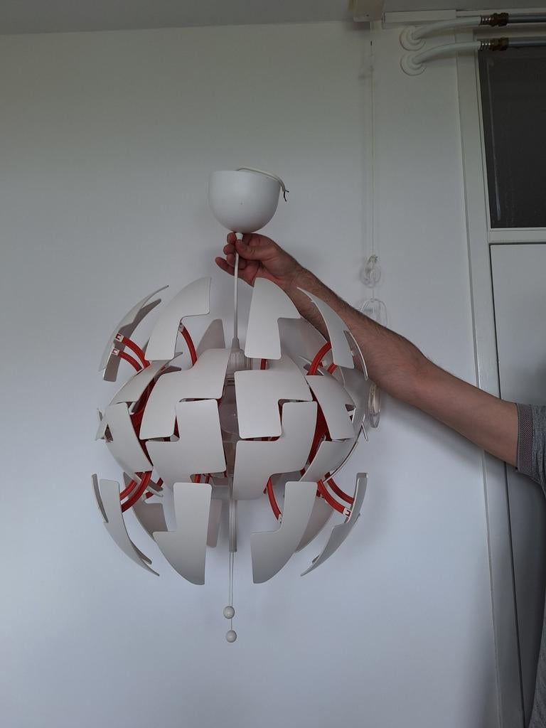 IKEA PS 2014 Hanglamp - Wit/Rood, Ophalen