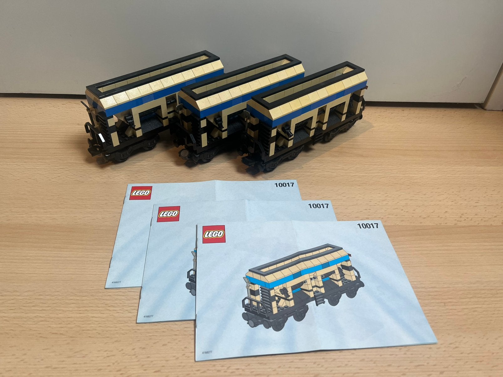 Lego 10017 wagon, 3 stuks, City, Lego, Inclusief instructies, Ophalen of Verzenden