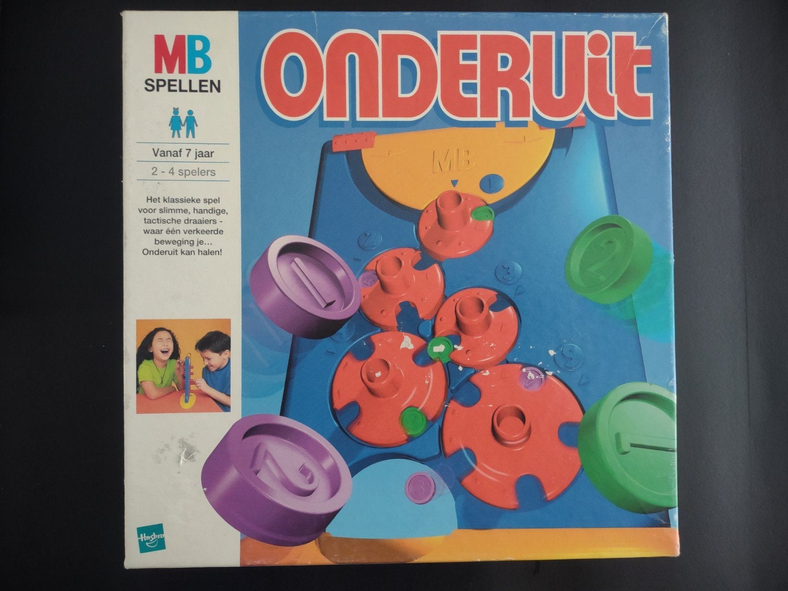 Onderuit - Groot spel - MB spellen, Een of twee spelers, Ophalen of Verzenden, Gebruikt, MB Spellen