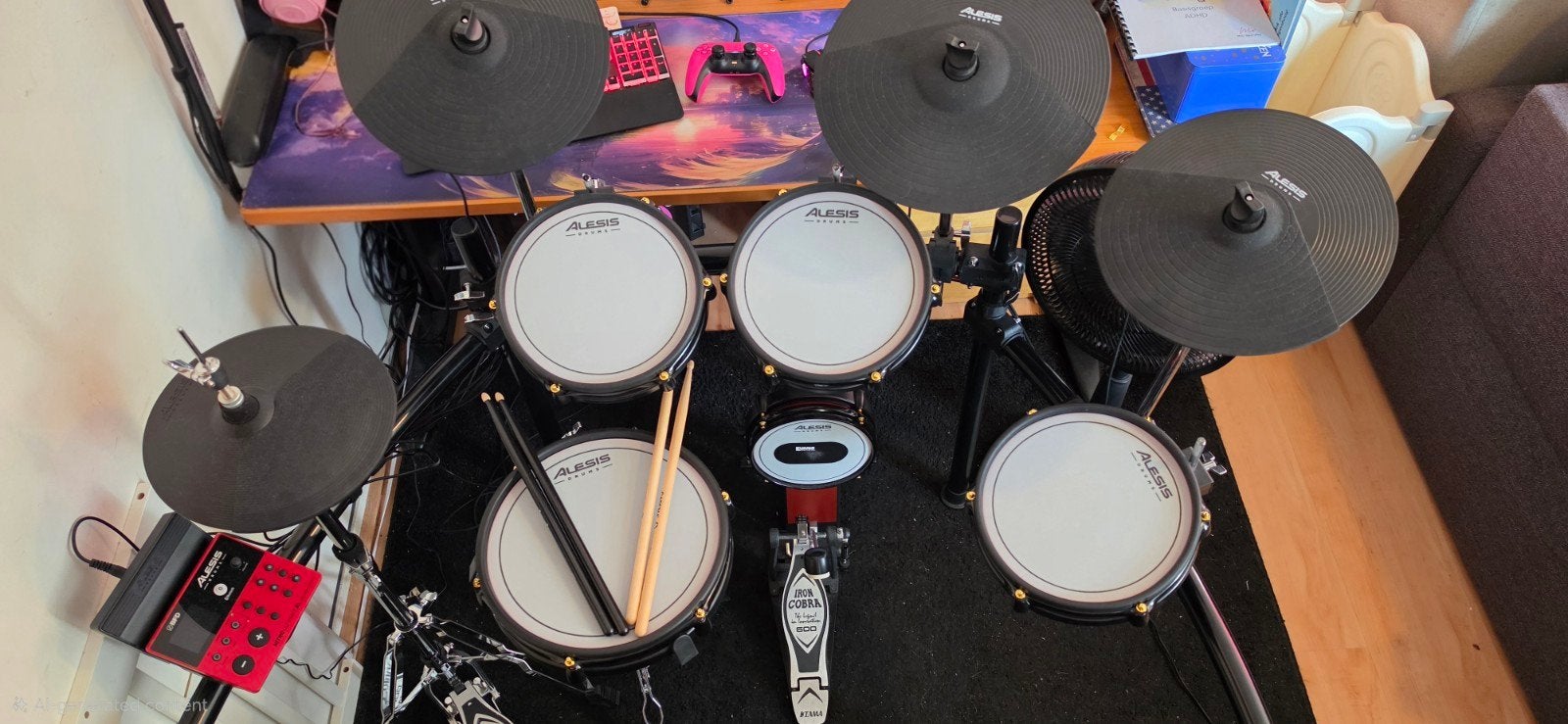 Alesis Nitro Ultimate XL drumstel met extra's, Ophalen, Zo goed als nieuw, Overige merken, Elektronisch