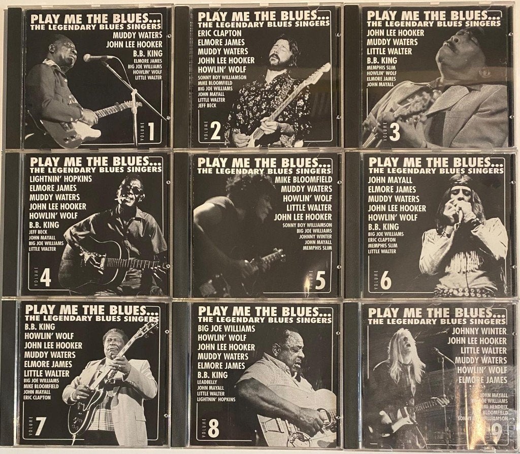 Play Me The Blues The Legendary Blues Singers Vol.1–9 1991EU, Boxset, Inclusief boekje, Ophalen of Verzenden, Zo goed als nieuw