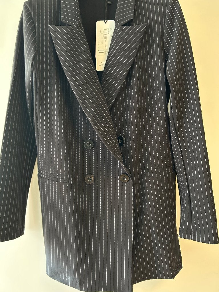 Studio Anneloes Tamar blazer zwart pinstripe maat xs nieuw!, Studio Anneloes, Zwart, Nieuw, Ophalen of Verzenden