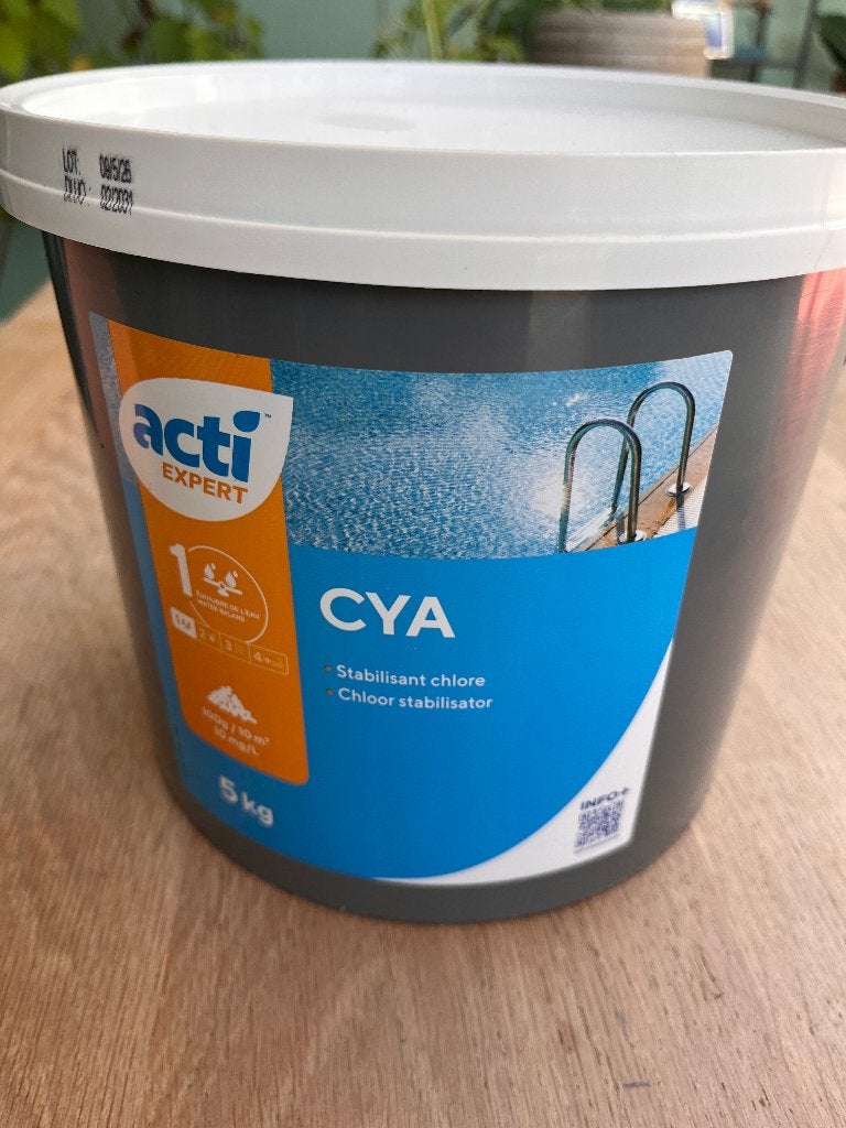 Chloor stabilisator ACTI CYA, 5kg voor zwembad, Ophalen of Verzenden, Nieuw, Reinigingsmiddel