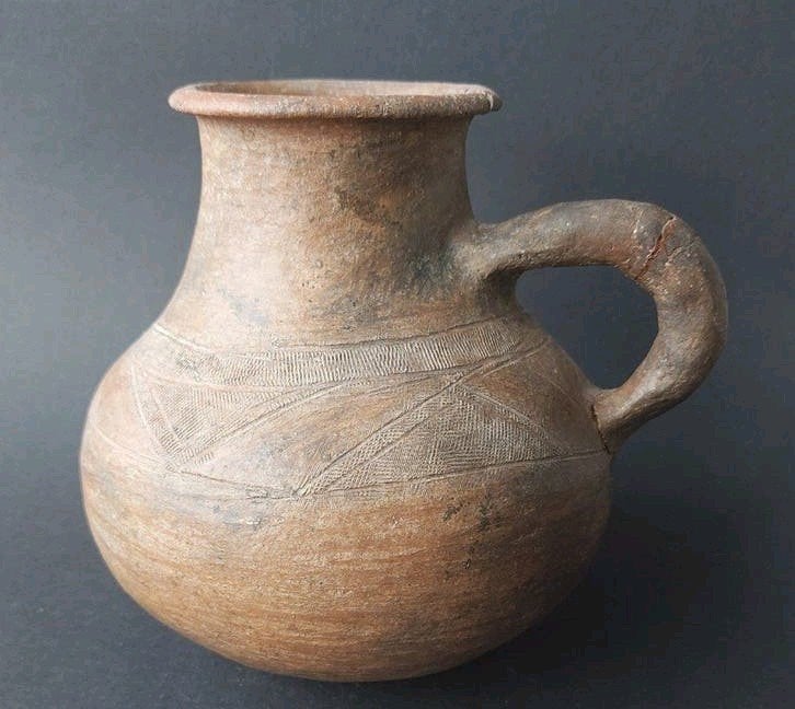 Antiek aardewerk Neolitische kruik 2000 BC, Antiek en Kunst, Ophalen of Verzenden
