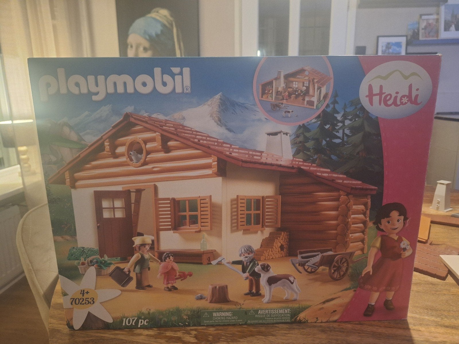 Playmobil Heidi's Bergchalet - Complete set met figuren, Gebouw, Complete set, Ophalen of Verzenden, Zo goed als nieuw