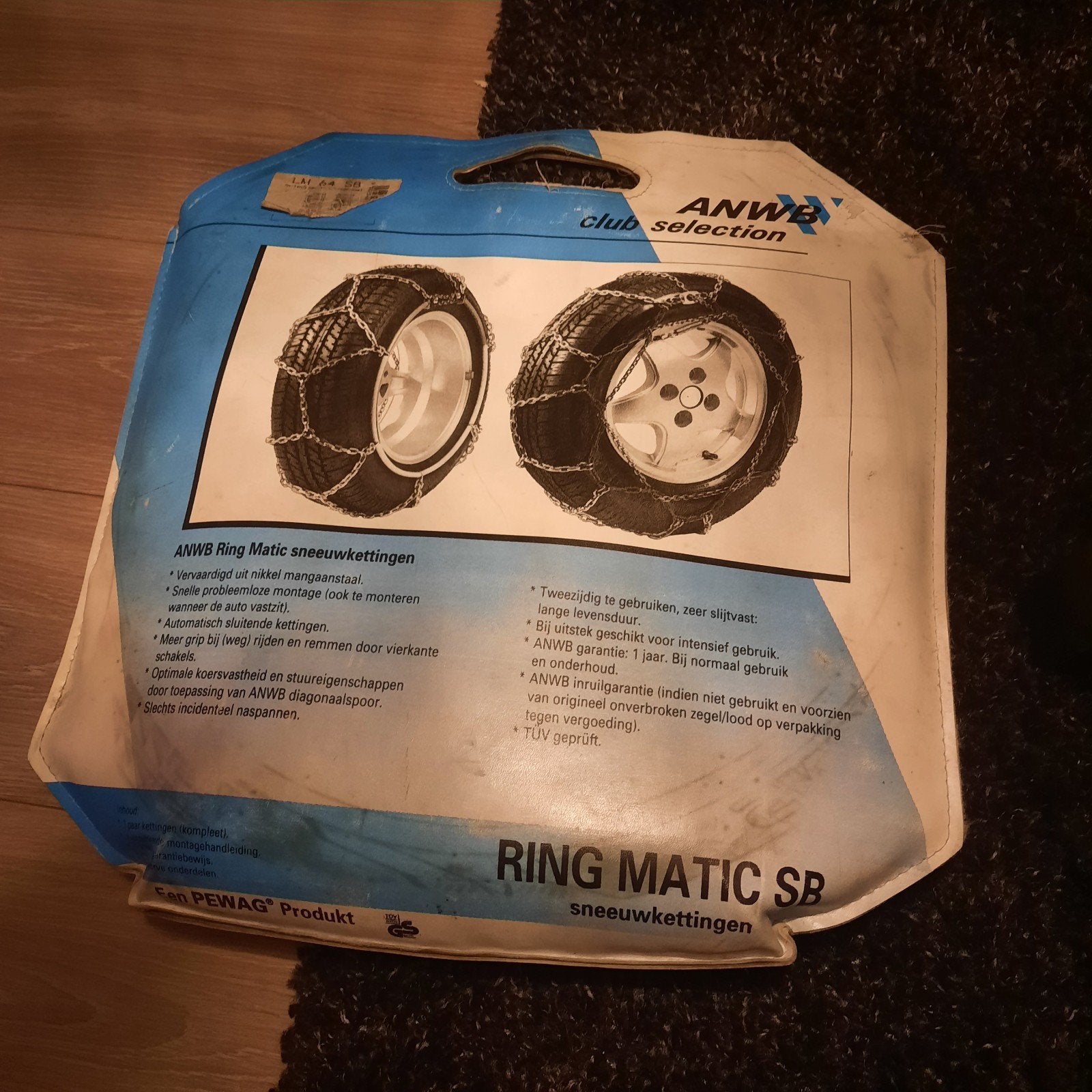Sneeuwkettingen  13 14 15 inch  ANWB  LM 64 SB, Auto diversen, Ophalen, Zo goed als nieuw