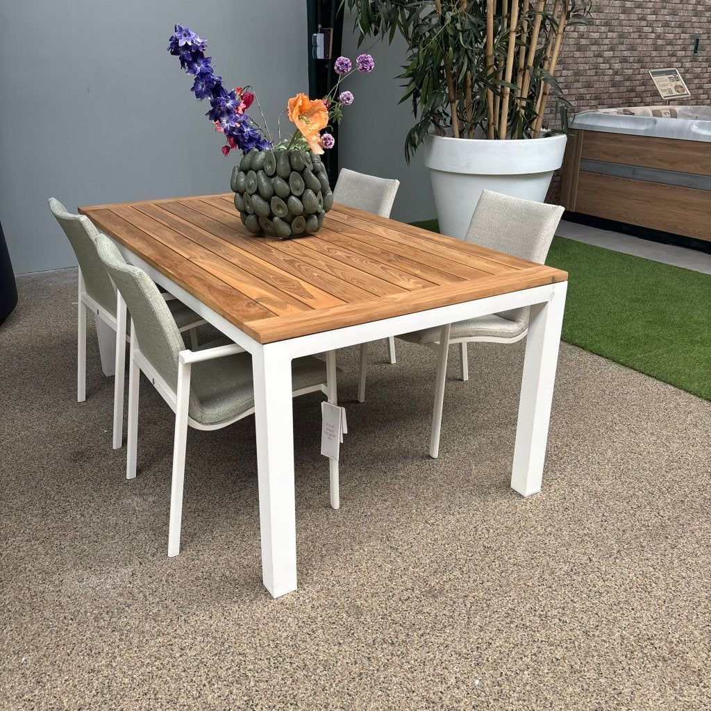 Vario - Anzio Tuinset | Showroommodel, Ophalen, 4 zitplaatsen, Gebruikt, Teakhout