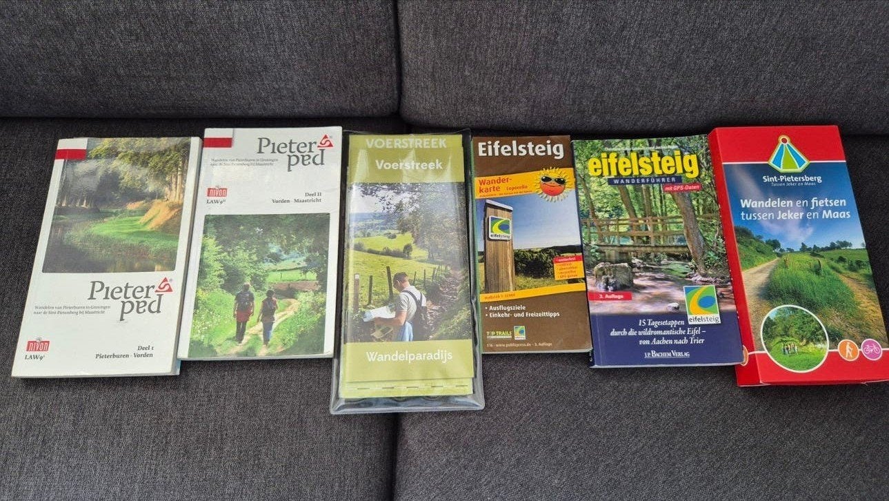 Wandelboeken: Pieterpad, Eifelsteig, Voerstreek, Ophalen of Verzenden