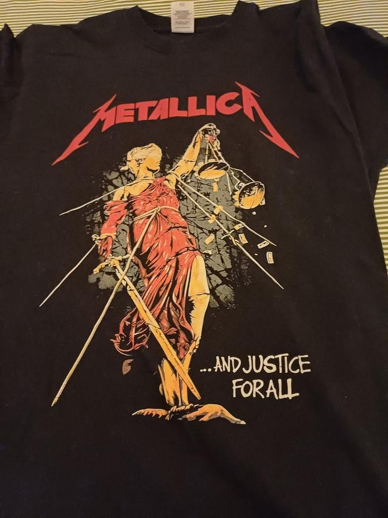 Metallica, Slipknot, Rammstein, Korn, Kleding | Heren, T-shirts, Ophalen of Verzenden, Zo goed als nieuw, Overige maten, Zwart