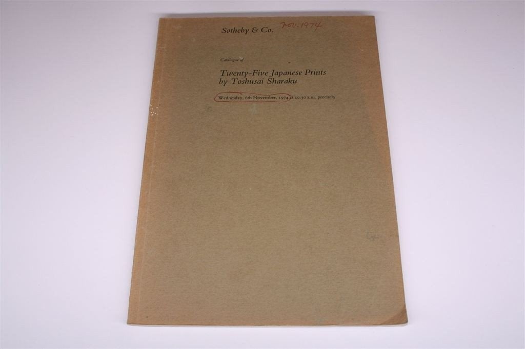 Veilingcatalogus Sotheby\'s — Sharaku Prenten Japans [1974], Ophalen of Verzenden, Gelezen