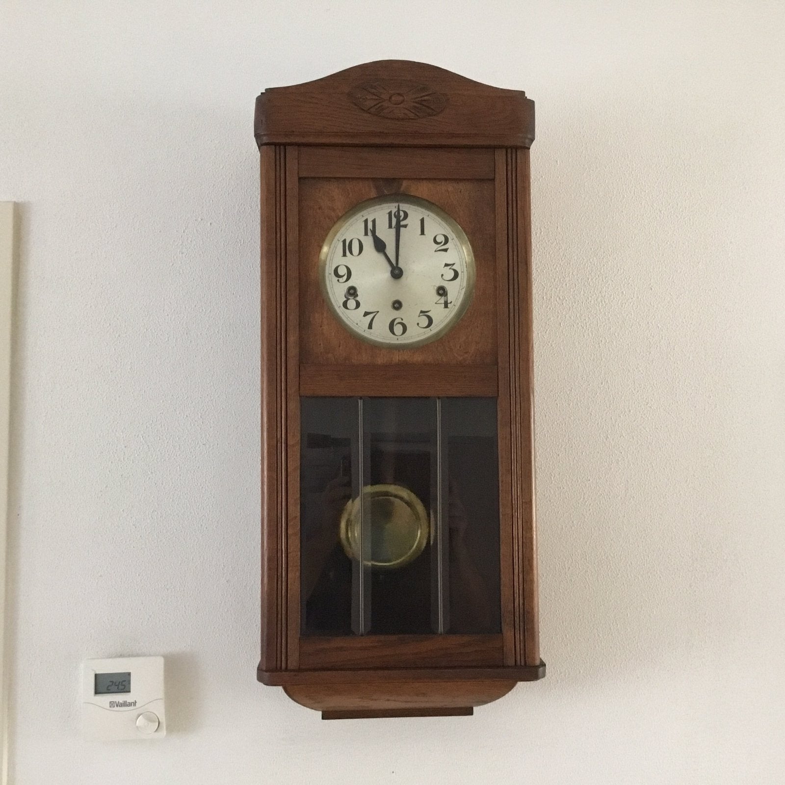Oude / antieke wandklok, Antiek en Kunst, Ophalen