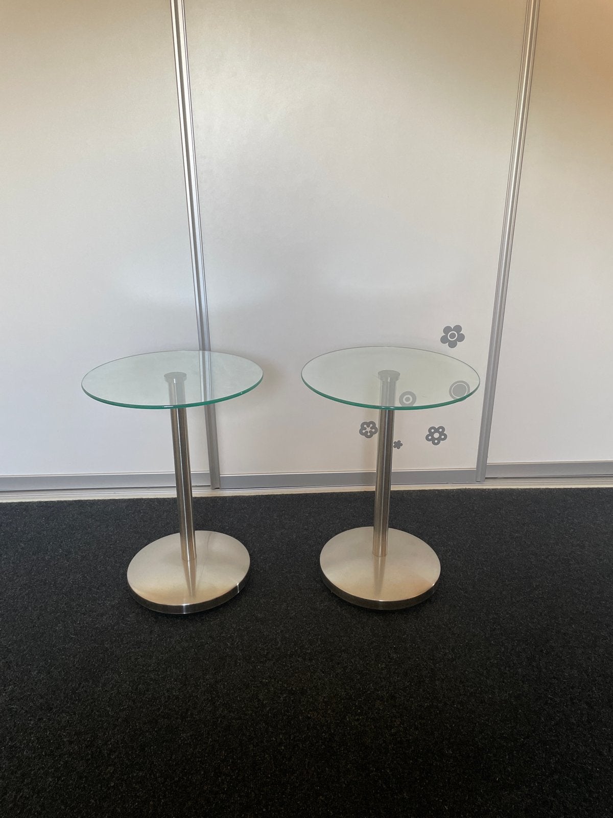 Tafel, Minder dan 55 cm, Gebruikt, Rond, Glas