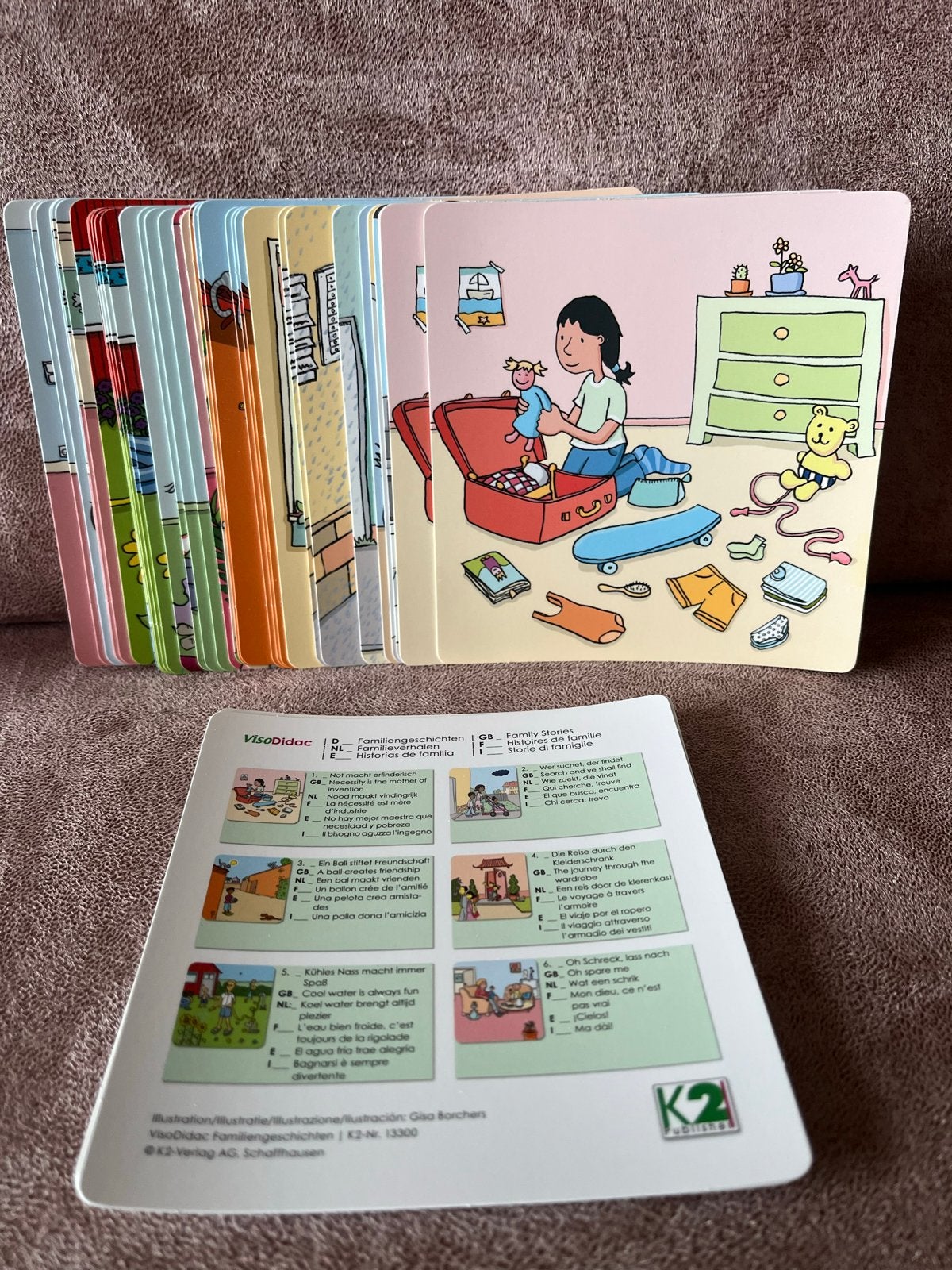 Viso Didac Box Familieverhalen - Educatief Spel, Ophalen of Verzenden, Gebruikt, Taal en Lezen