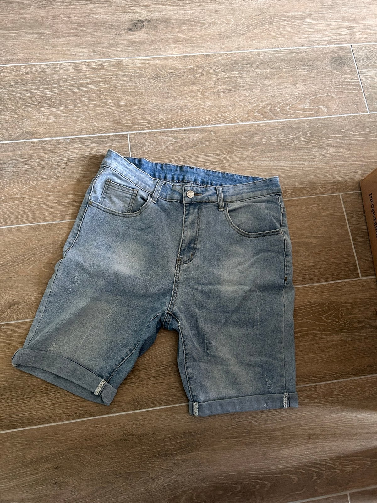 SHEIN spijkerbroek shorts maat M, Ophalen of Verzenden, Zo goed als nieuw, Blauw, Overige jeansmaten