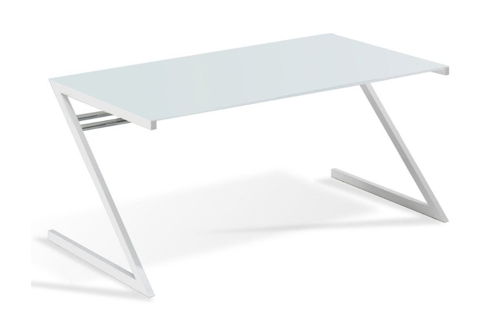 Zelfbewust Glazen Bureau, Ophalen, Overige typen, Gebruikt, 126 cm