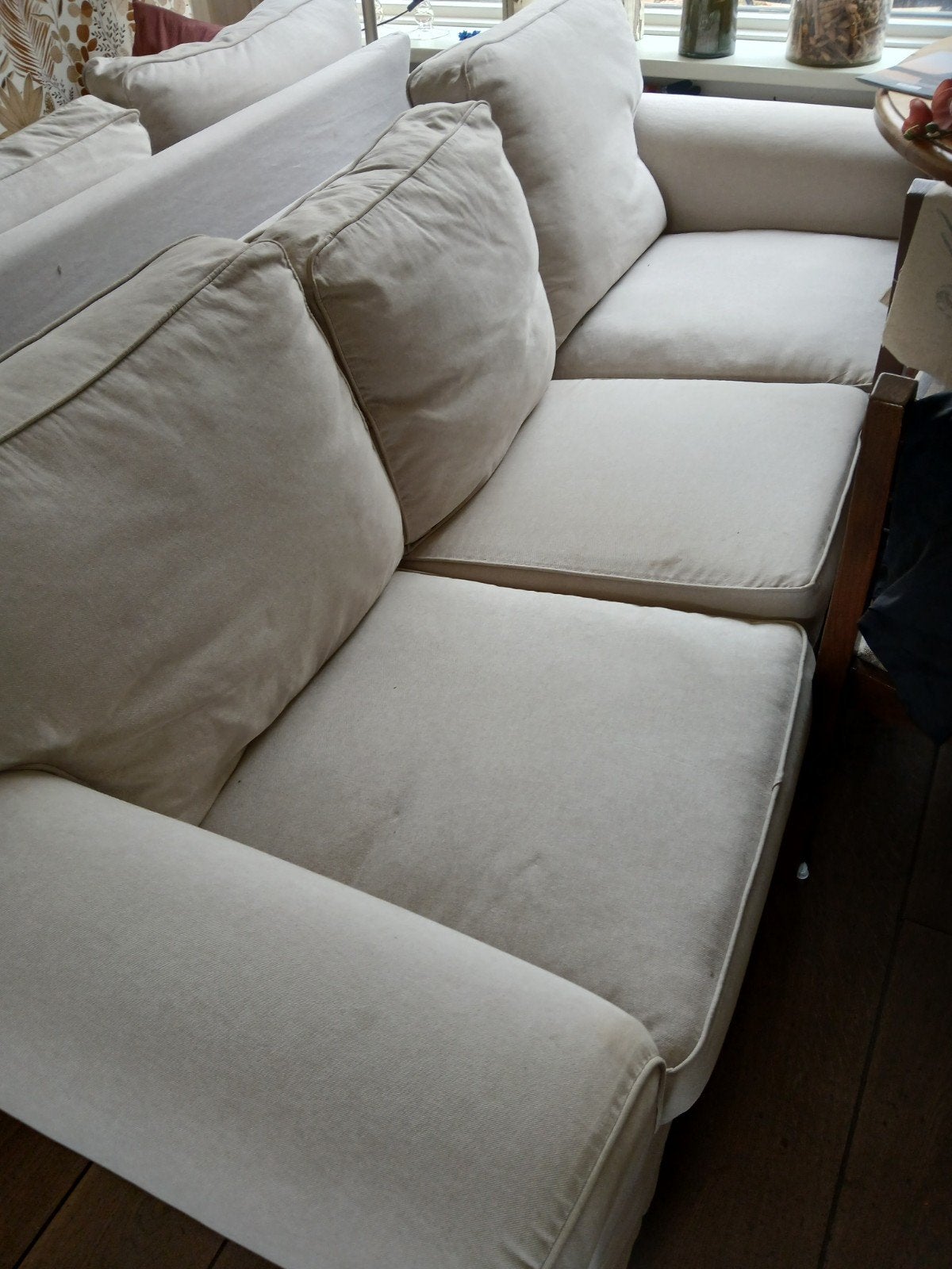 ektorp twee en drie zits ikea, Huis en Inrichting, Ophalen, 75 tot 100 cm, Zo goed als nieuw, 200 tot 250 cm