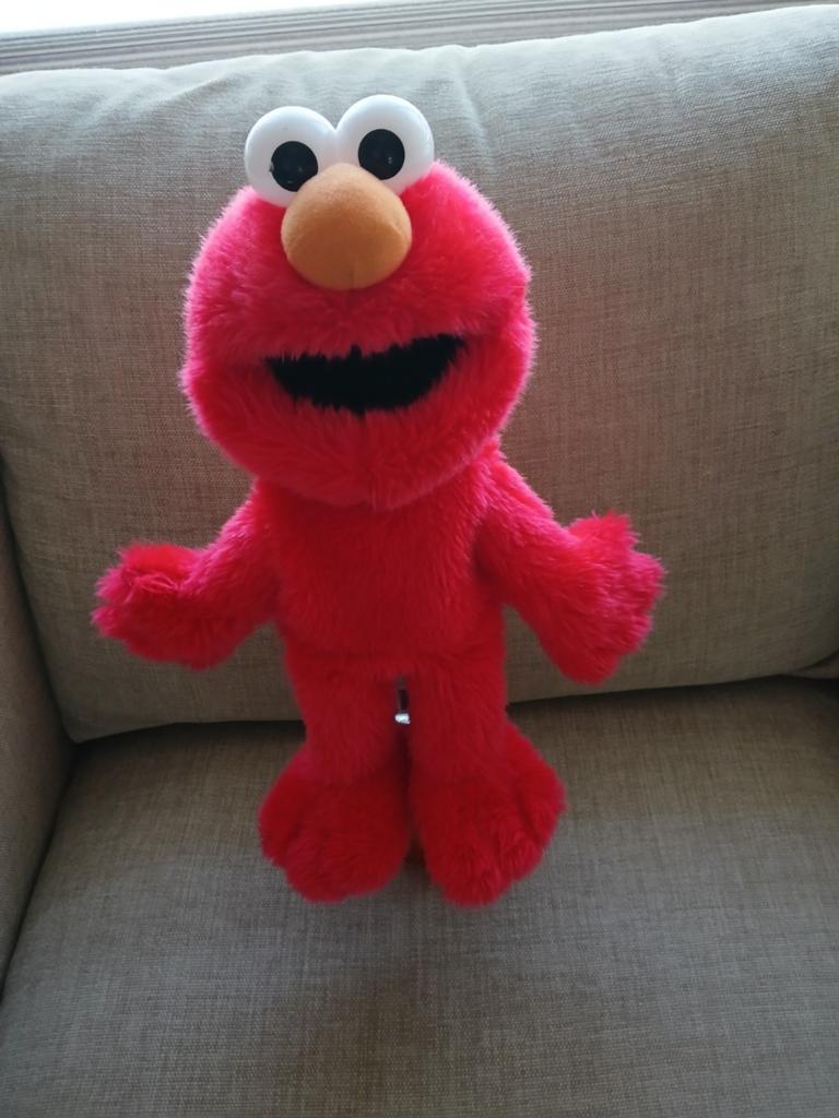 Sesamstraat Handpop Elmo, Ophalen of Verzenden, Zo goed als nieuw, Overige typen, Middelgroot (20 tot 80 cm)