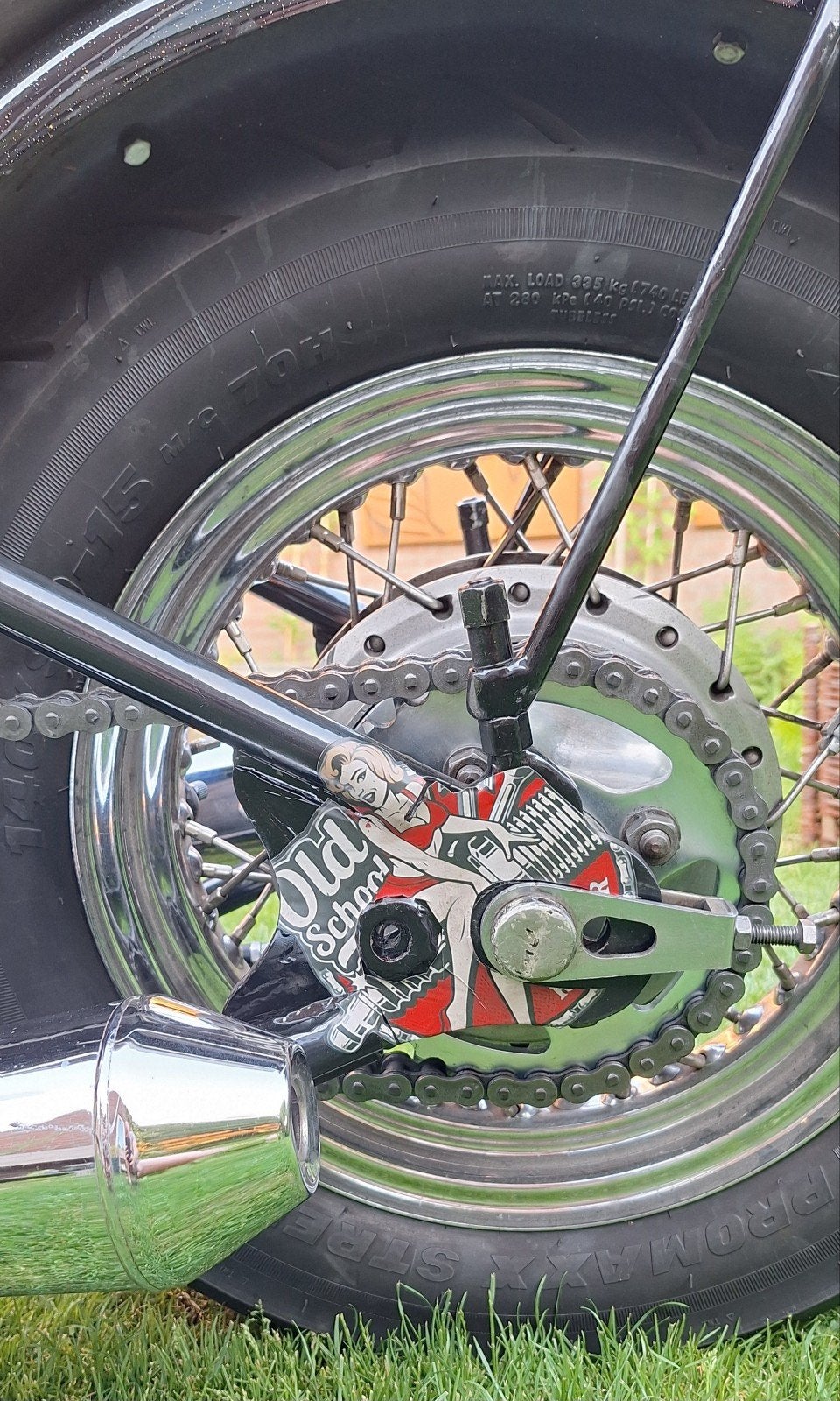 Hardtail chopper met eigenbouw kenteken., Motoren, 4 cilinders, Chopper, Gebruikt, Minimaal motorrijbewijs A2