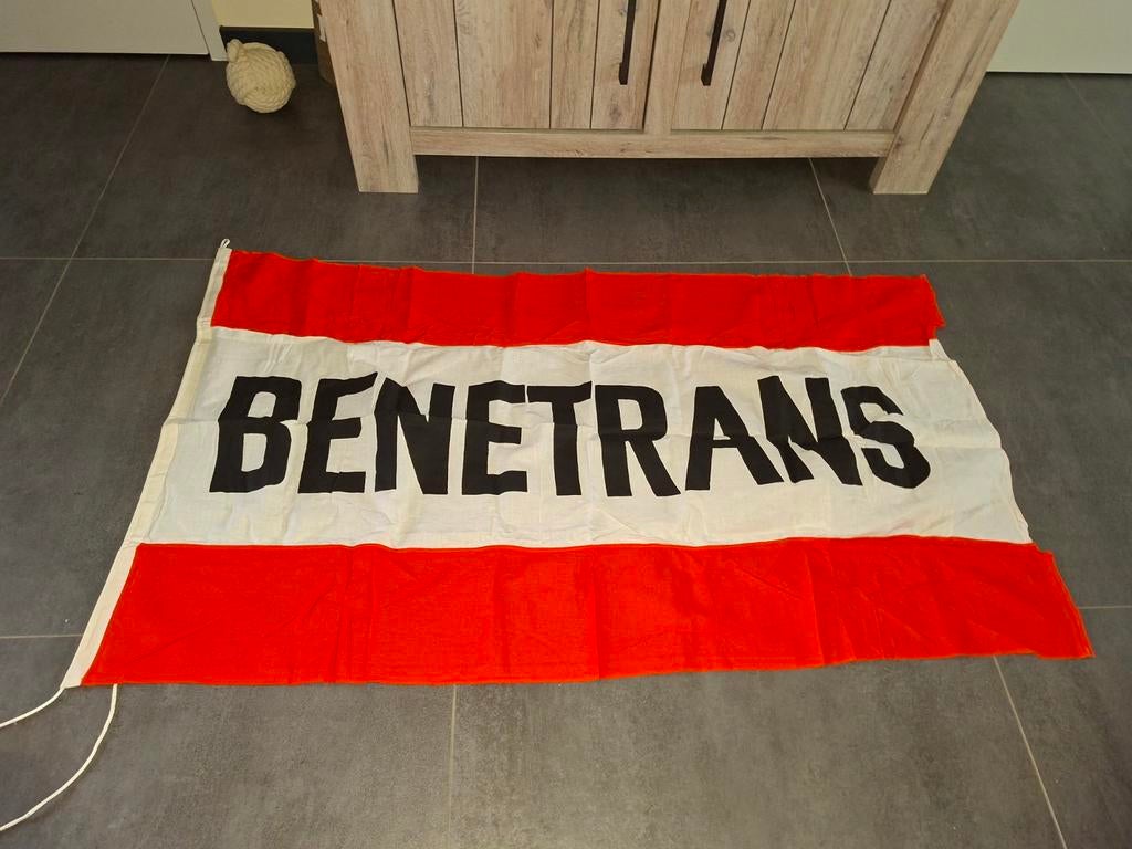 Scheepvaart vlag benetrans, Ophalen of Verzenden, Zo goed als nieuw, Reclamebord