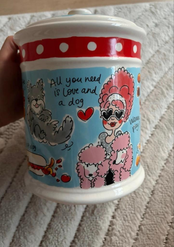 Blond Amsterdam voorraadpot dier ‘Home is where my dog is’, Ophalen of Verzenden, Zo goed als nieuw