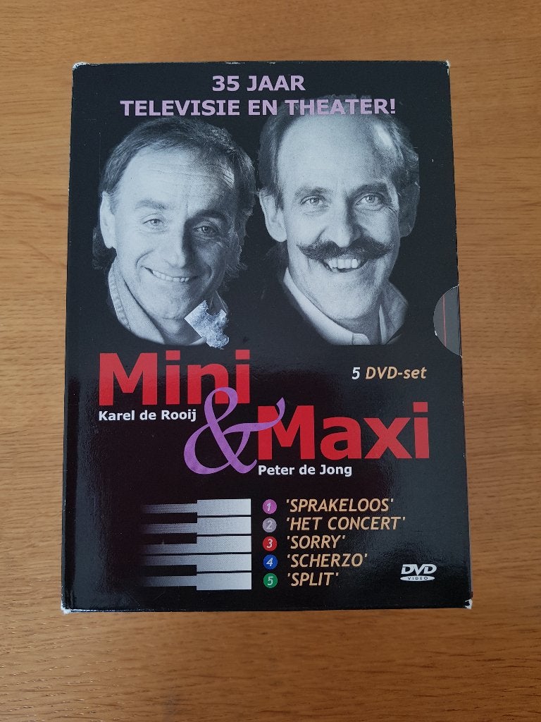 mini en maxi 5 dvd box 35 jaar tv en theather, Mini & Maxi, Alle leeftijden, Nederlands, Ophalen of Verzenden