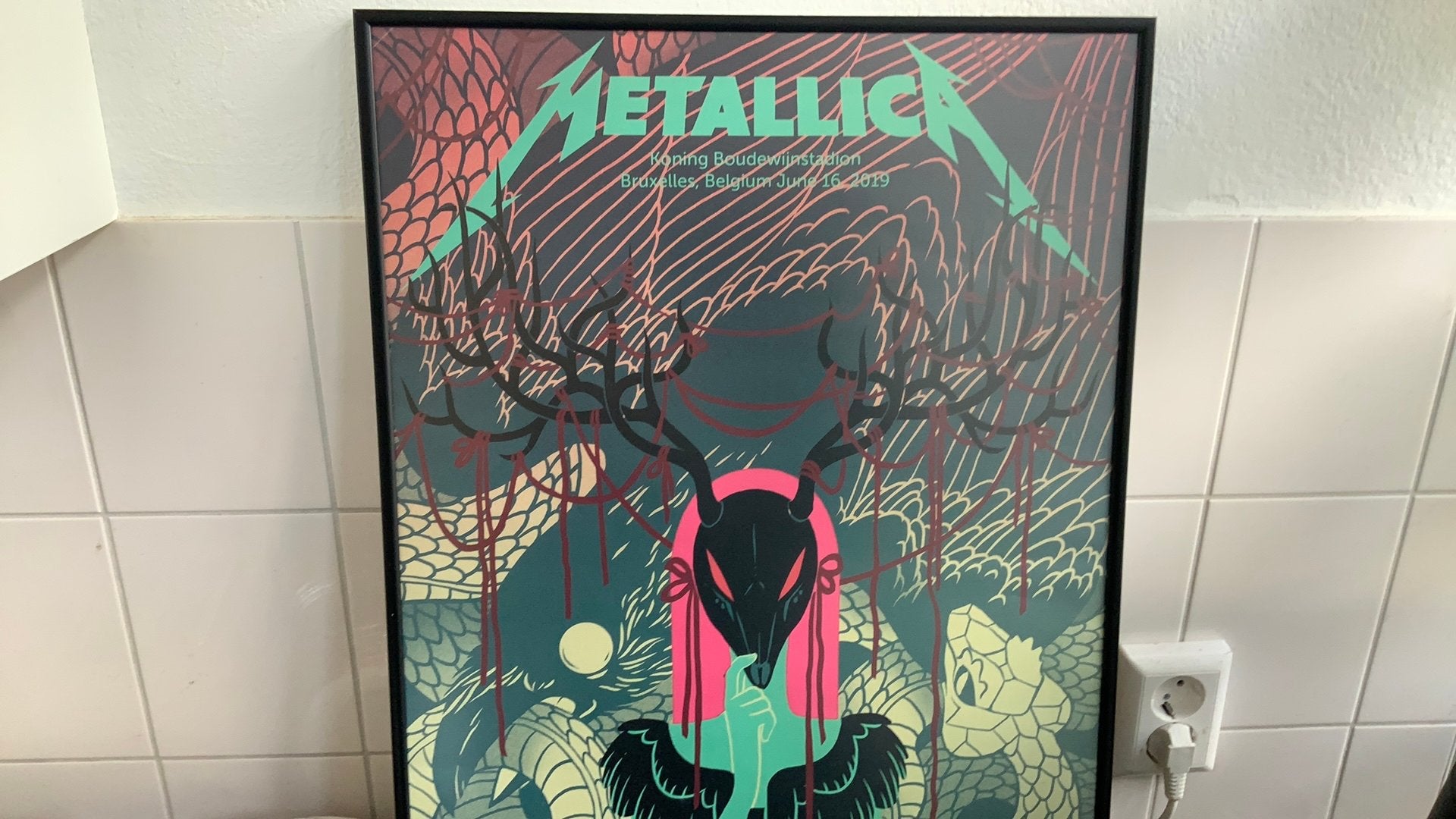 Metallica fan special Tourposter Metallica belgie limited, Verzamelen, Posters, Ophalen of Verzenden, Zo goed als nieuw, Film en Tv