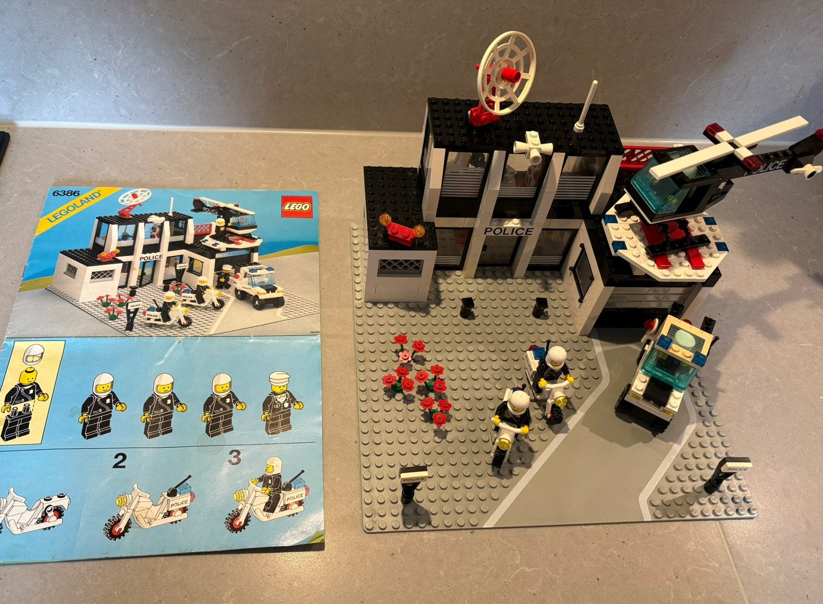 Vintage Lego - 6386 - Police Command Base (1986), Compleet, Gebruikt, Overige thema's, Lego