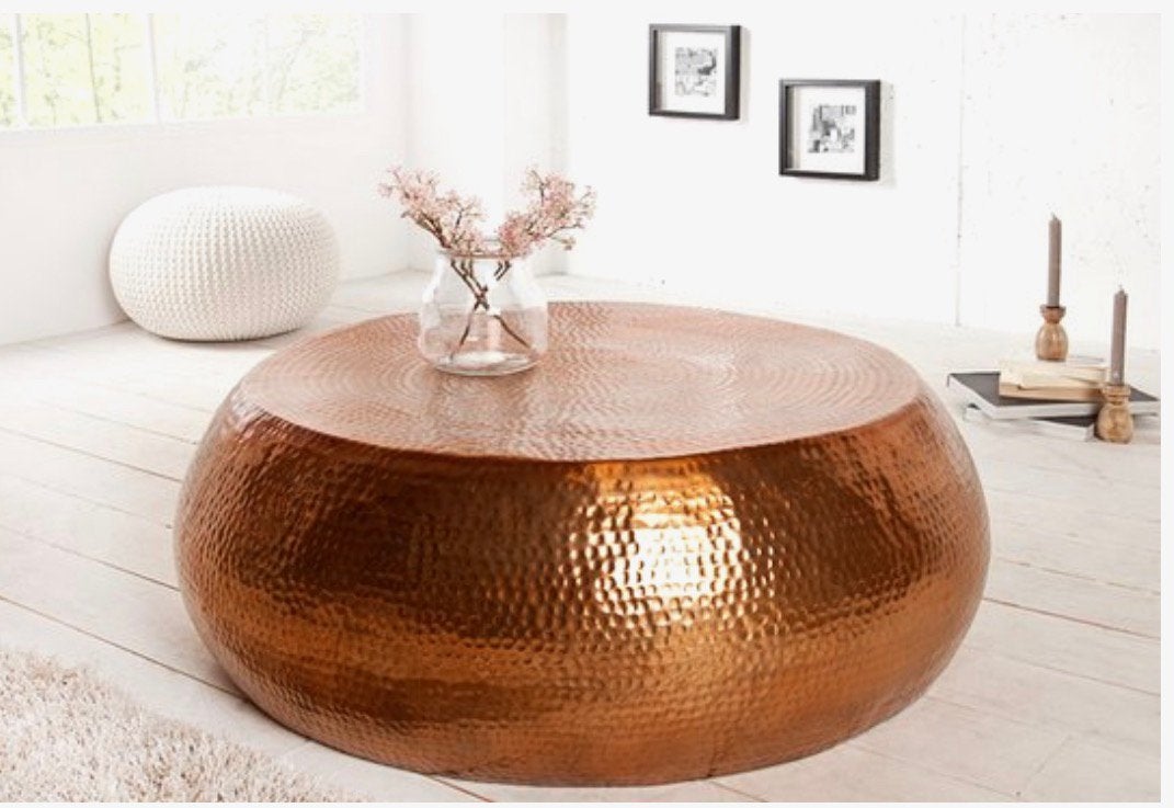 Ronde salontafel orient, Huis en Inrichting, Tafels | Salontafels, Ophalen, Nieuw, Rond, 50 tot 100 cm
