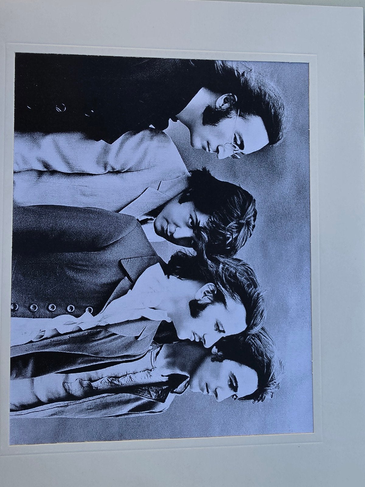 Vintage Zwart-wit Foto van The Beatles, Ophalen of Verzenden, Foto, Fotografie, Met passe-partout