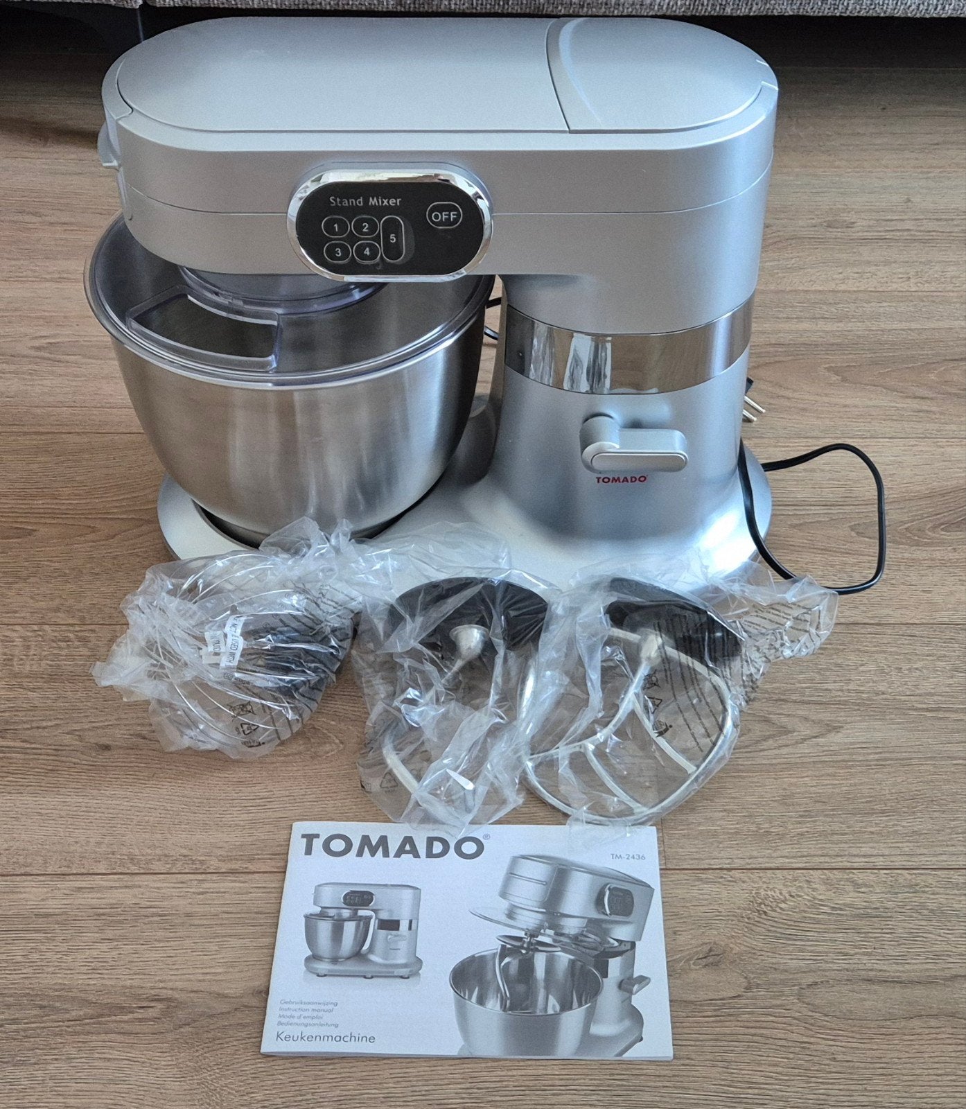 Tomado Keukenmachine RVS TM-2436 - Zo goed als nieuw, 2 tot 3 liter, Ophalen, Zo goed als nieuw, 3 snelheden of meer