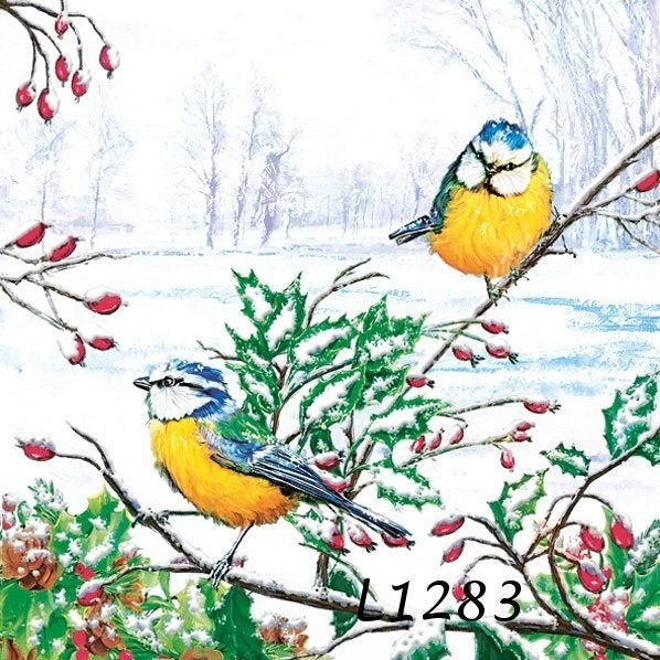 Servetten decoupage/bullet journal * pimpelmees L1283, Verzenden, Nieuw