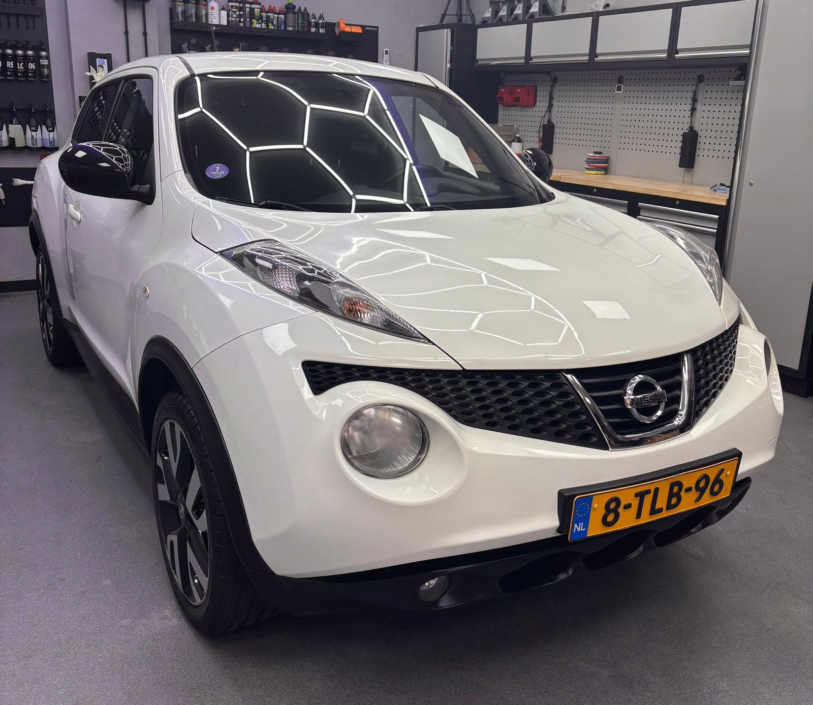 Nissan Juke 1.6 CVT 86KW 2014 Wit, Auto's, Nissan, 1250 kg, 4 cilinders, Wit, Origineel Nederlands