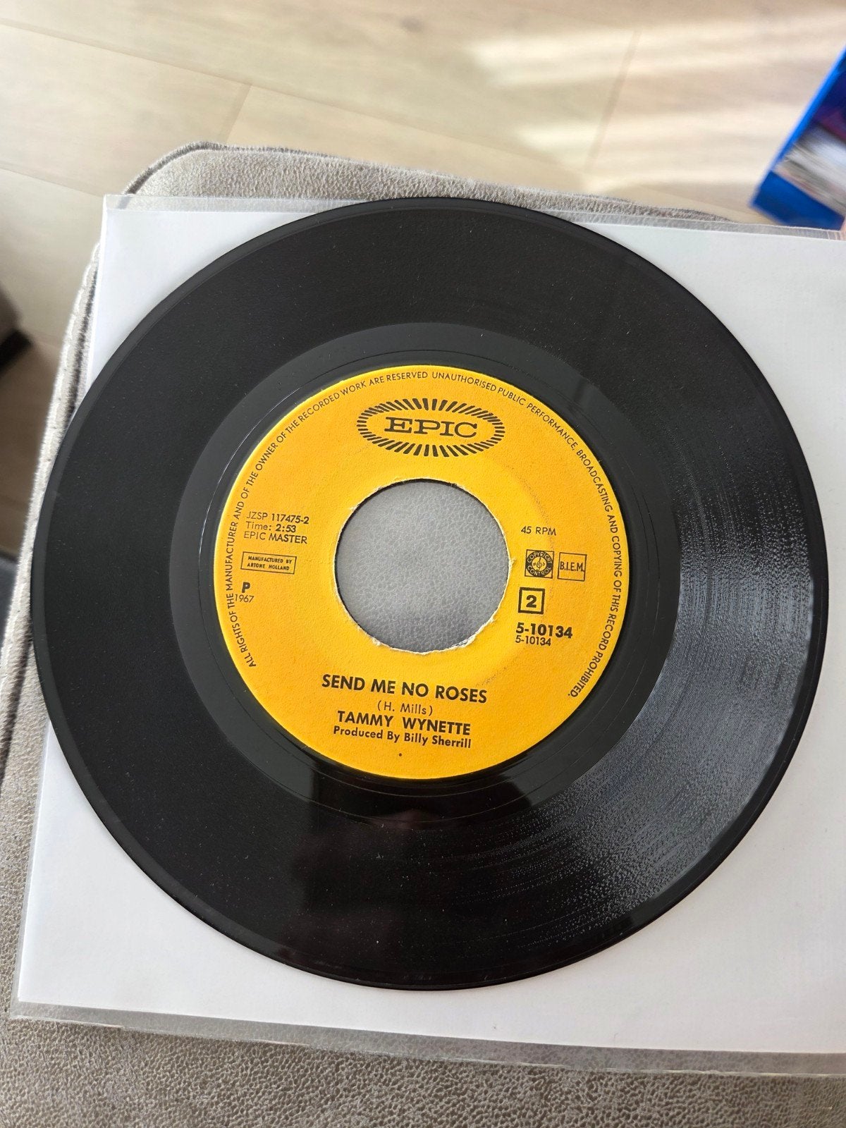 Tammy Wynette - Send Me No Roses / Our Good Girl's Gonna Go, Gebruikt, 7 inch, Ophalen of Verzenden, EP