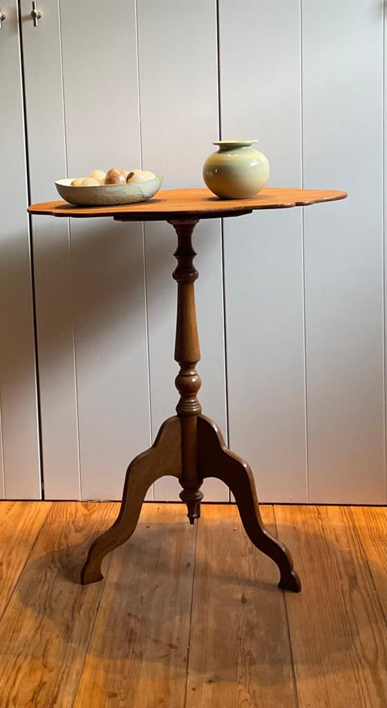 Antieke Biedermeier Bijzettafel - Eikenhout, 19e Eeuw, Ophalen
