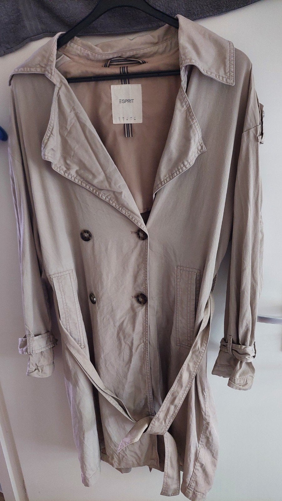 Trenchcoat, zomerjas Esprit maat xl, Kleding | Dames, Jassen | Zomer, Ophalen of Verzenden, Nieuw, Maat 46/48 (XL) of groter, Beige