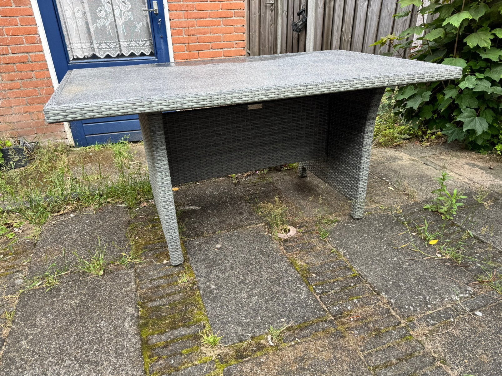 Tuintafel, Tuin en Terras, Tuintafels, Ophalen, Gebruikt, Rechthoekig, Aluminium