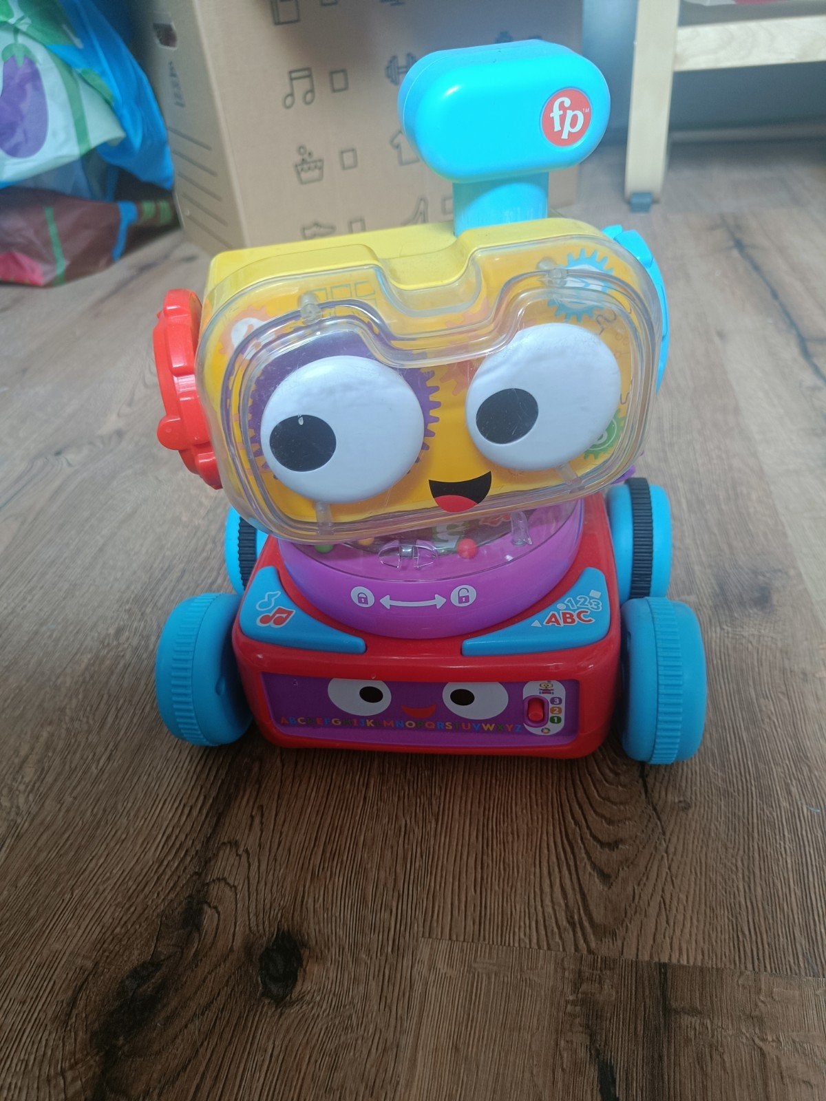 Fisher-Price Leerrobotje 4-in-1, Ophalen, Gebruikt, Duw- of Trekspeelgoed, Met licht