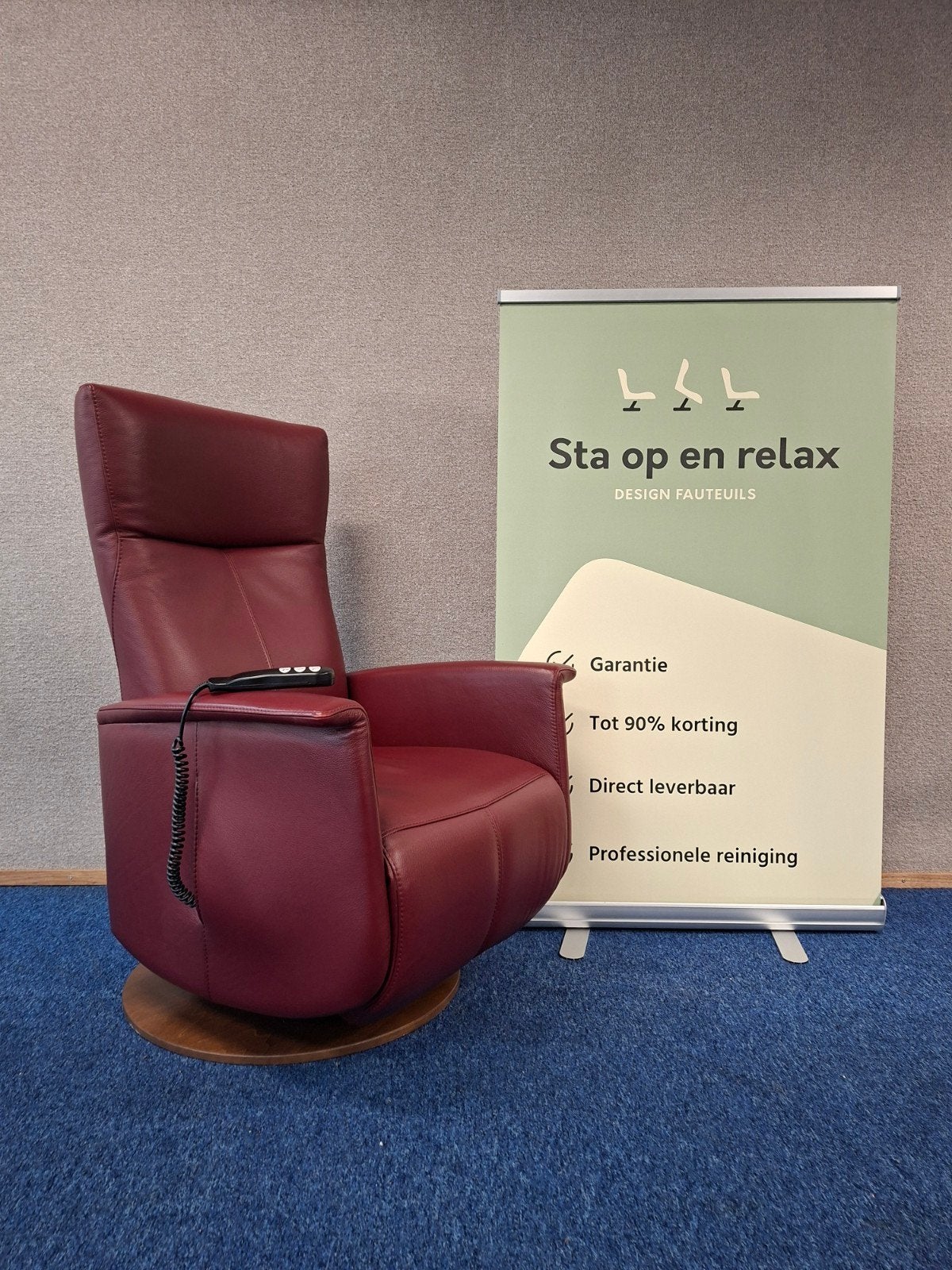 sta op relax fauteuil Prominent Trento Zo goed als nieuw !, Minder dan 75 cm, Hoofdstraat 60 Schijndel, Ophalen of Verzenden, Zo goed als nieuw