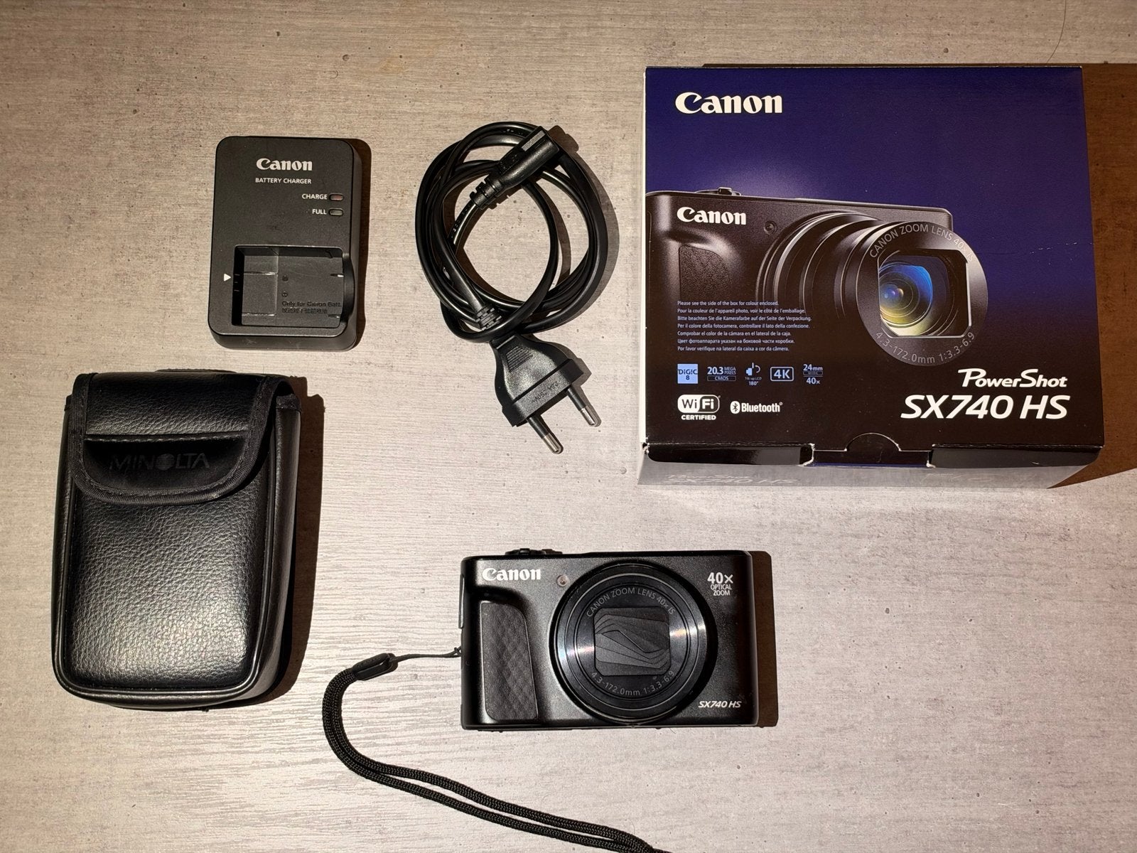 Canon PowerShot SX740HS, Audio, Tv en Foto, Ingebouwde flitser, Canon, Ophalen of Verzenden, Zo goed als nieuw