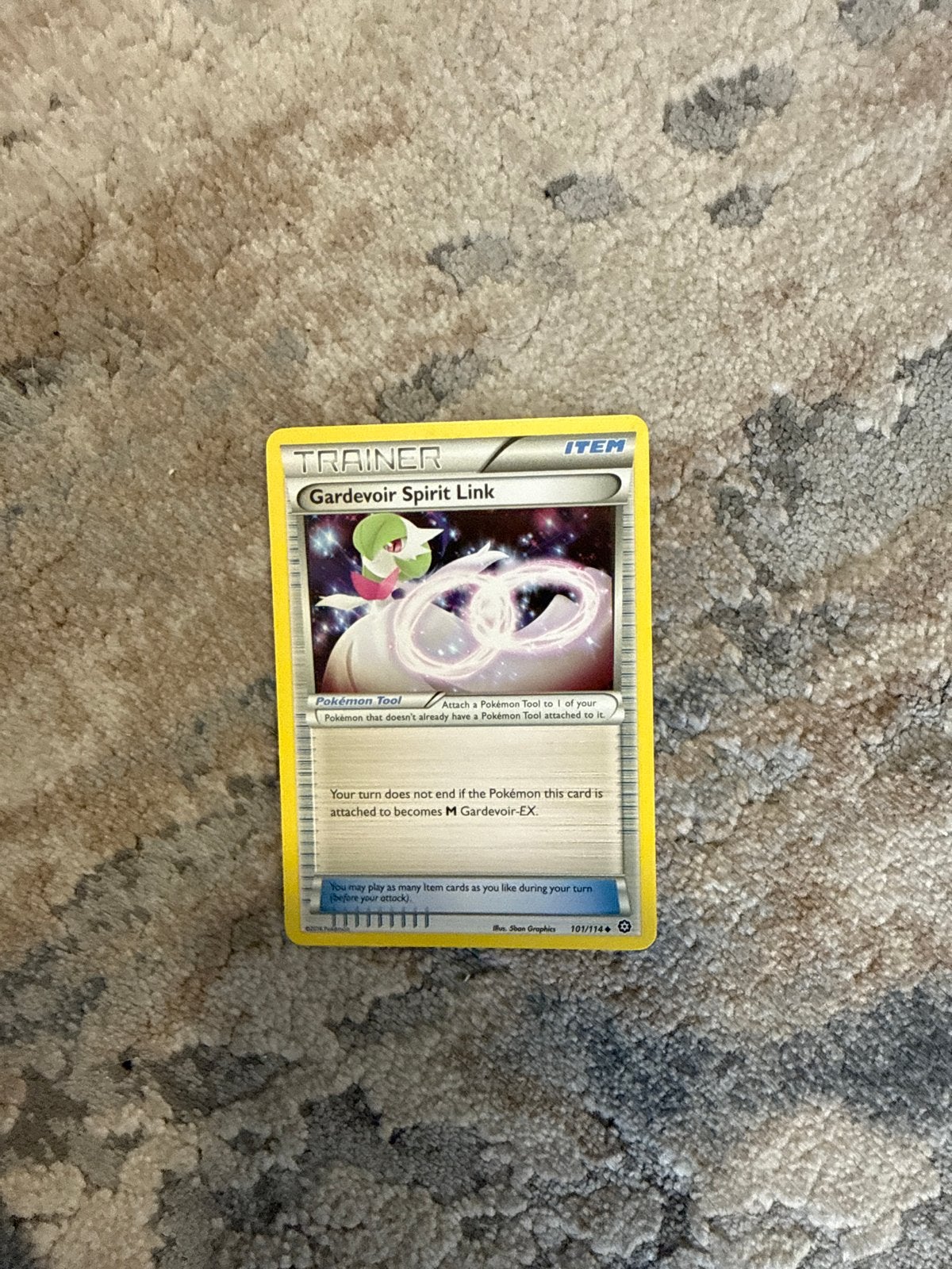 Gardevoir Spirit Link Pokémon Trainer Kaart, Hobby en Vrije tijd, Ophalen of Verzenden, Zo goed als nieuw, Losse kaart