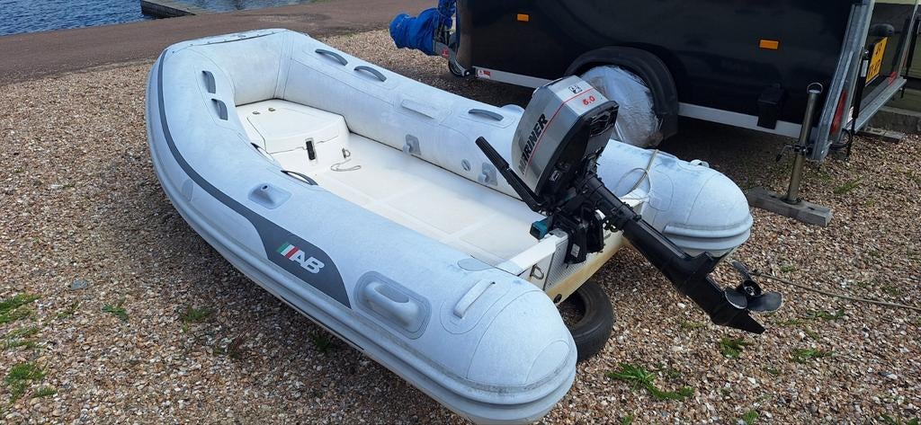 AB Rib 290vs / Mariner (Mercury) 15 pk 2 takt / 5 pk 2 takt., Watersport en Boten, Rubberboten, Benzine, Minder dan 70 pk, Overige materialen