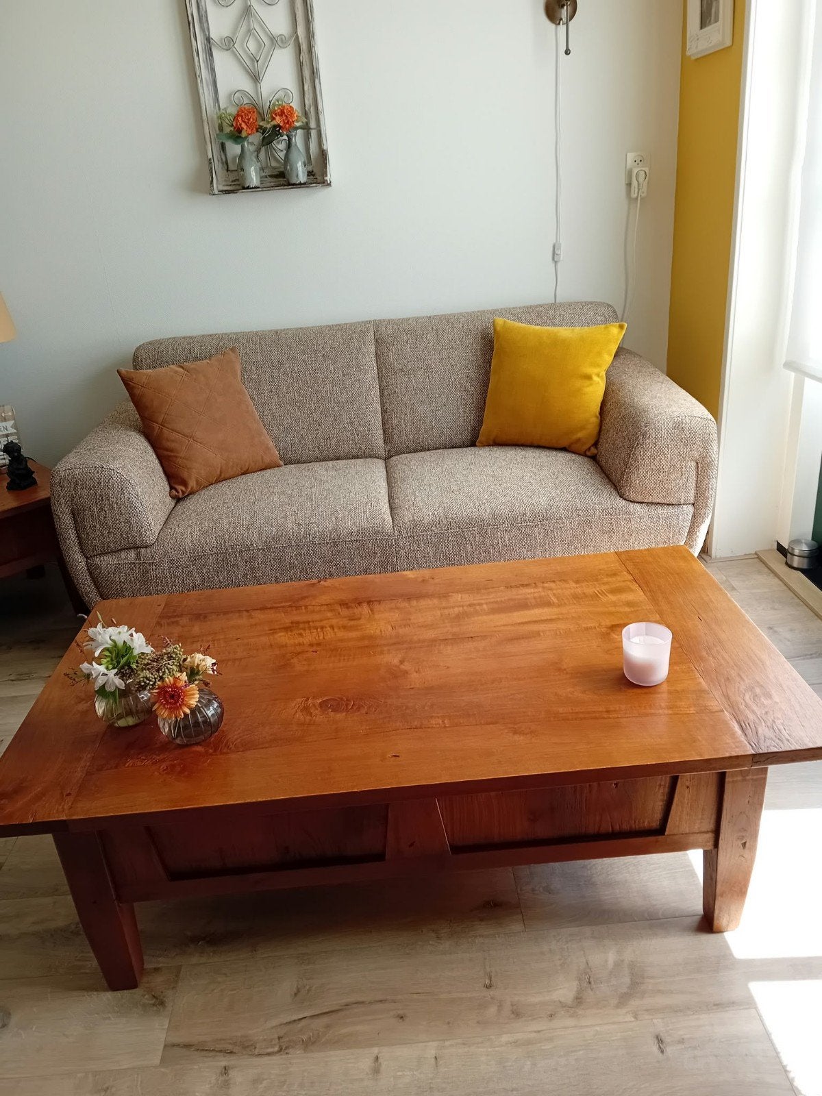 Fameus Wonen 2-zitsbank, stof Bellini, zo goed als nieuw, Huis en Inrichting, Ophalen, 150 tot 200 cm, Tweepersoons, 75 tot 100 cm