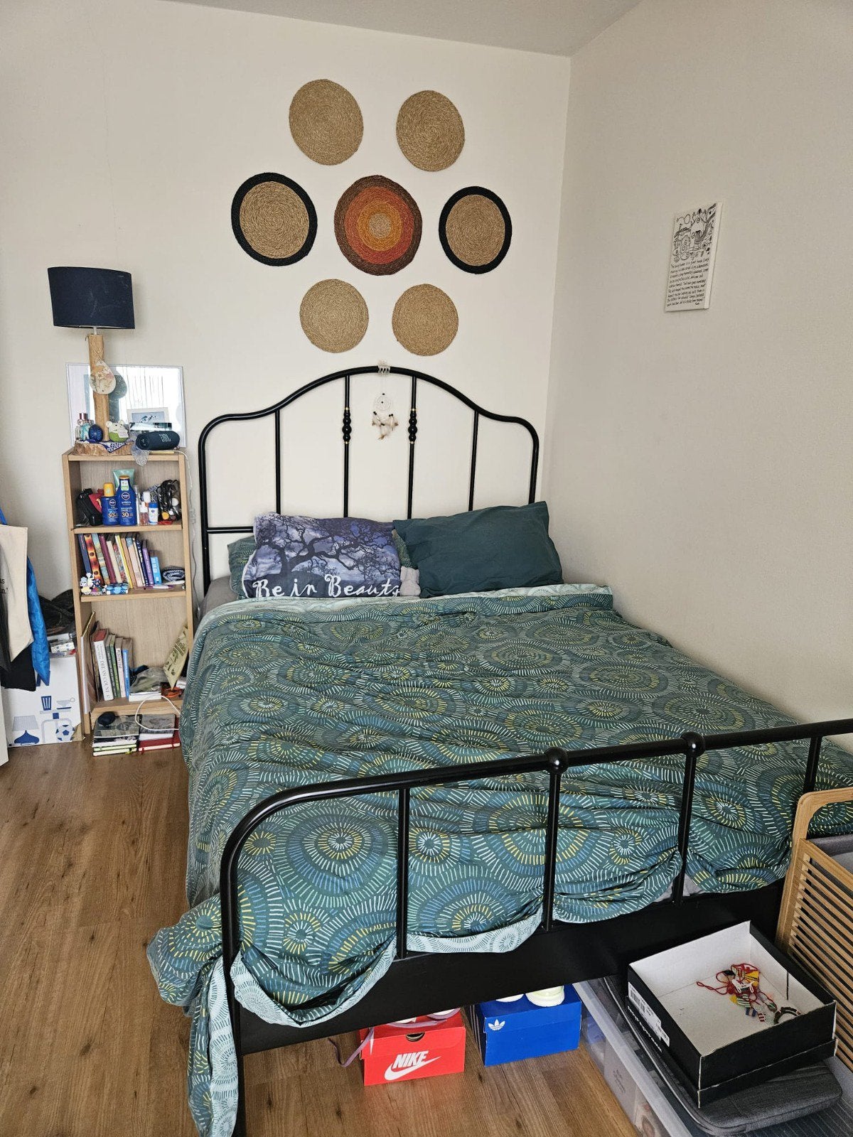 Bed en matras 140x200 - aleen ophalen, Huis en Inrichting, Slaapkamer | Bedden, Ophalen, Overige materialen, Gebruikt, Wit