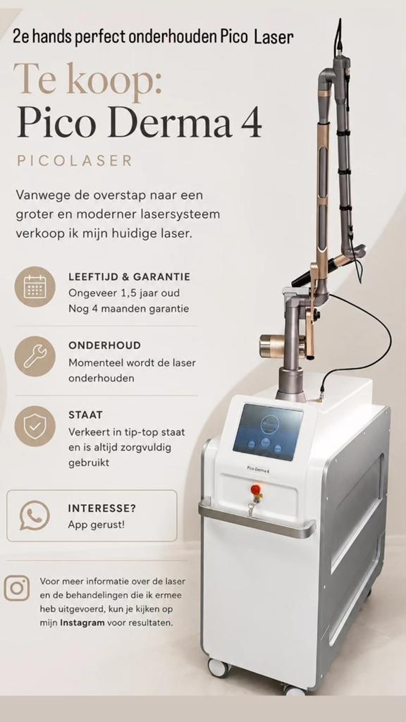 Pico Derma 4 Tattoo / PMU laser NU 50% van nieuwprijs, Witgoed en Apparatuur, Broodbakmachines, Zo goed als nieuw, Ophalen