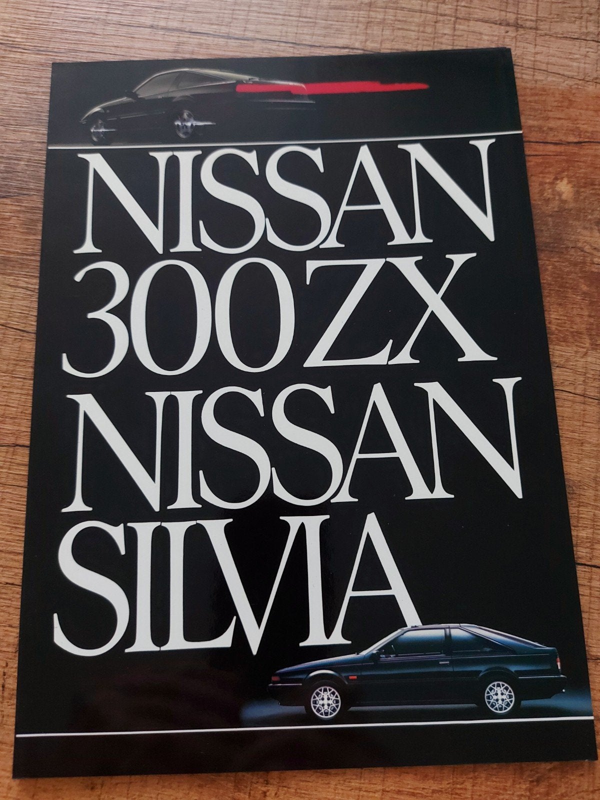 Nissan 300 ZX & Silvia hoogglans folder + specificaties, Ophalen of Verzenden, Zo goed als nieuw, Nissan