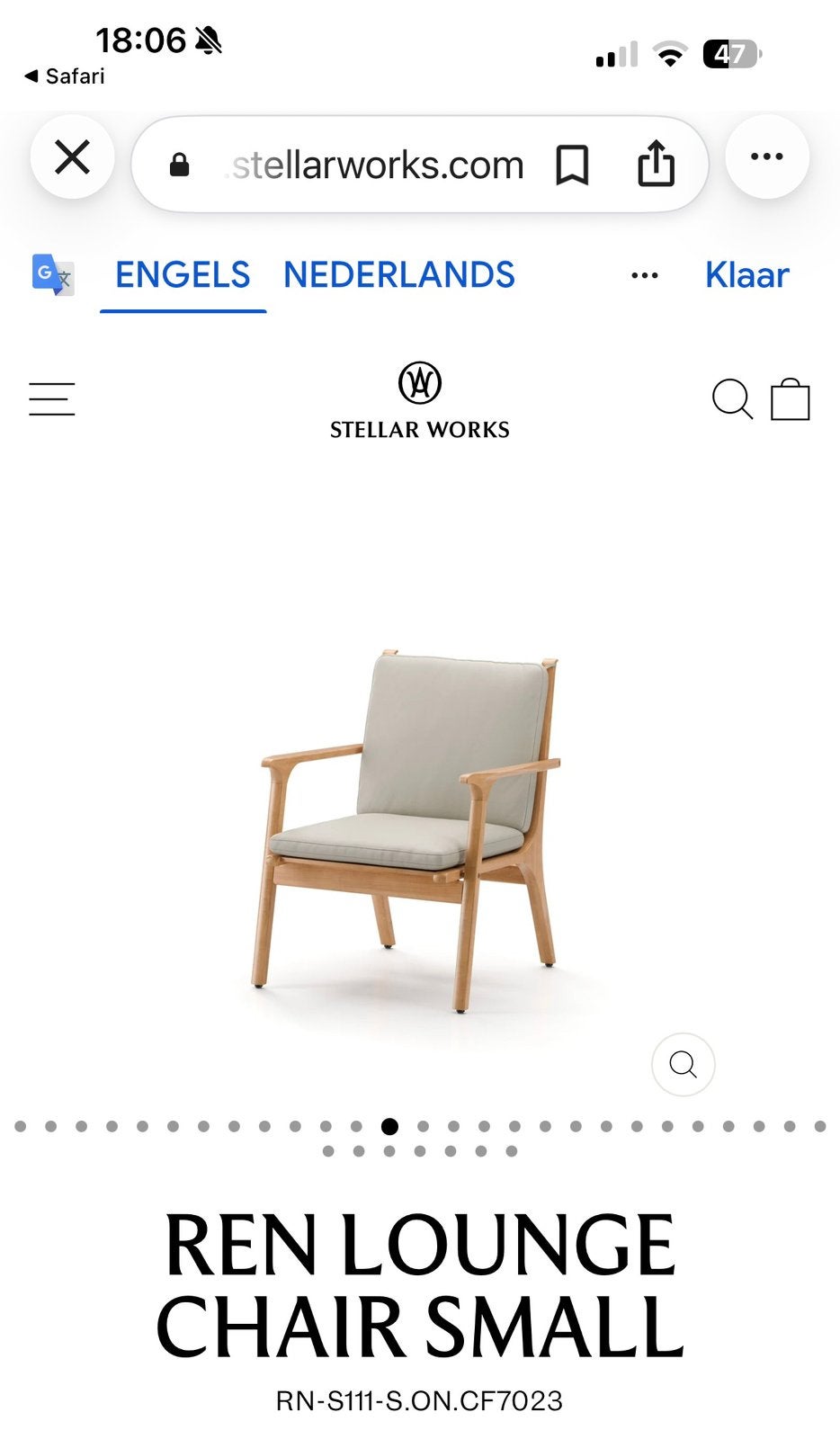 Stellar Works Rén Lounge Chair Small, samen € 450, Ophalen, Twee, Overige kleuren, Zo goed als nieuw
