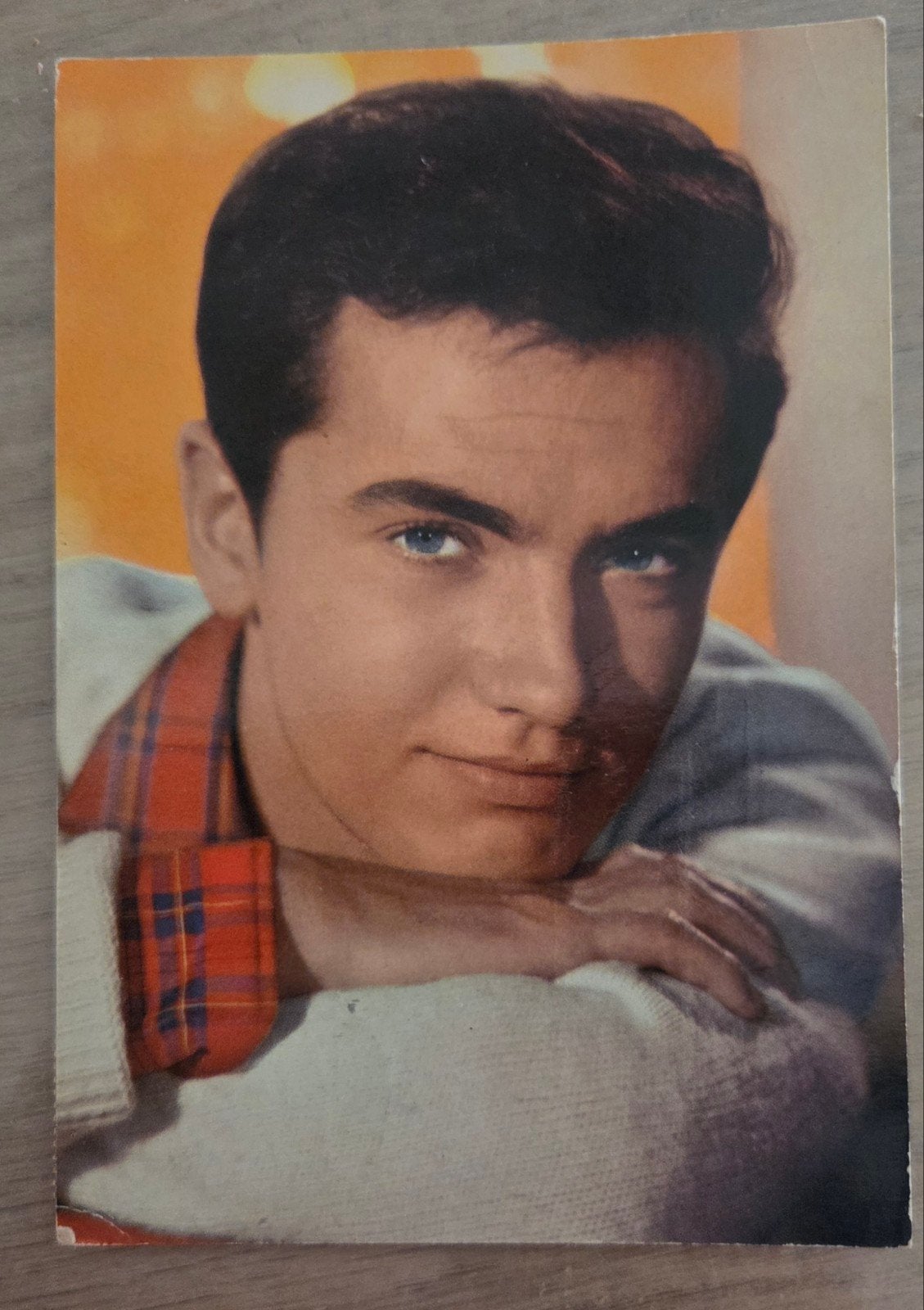 Vintage Ansichtkaart: Rex Gildo met Blauwe Ogen (1961), Ophalen of Verzenden, 1960 tot 1980, Gelopen