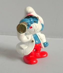 Grote Smurf Kapitein - Schleich - Peyo, Ophalen of Verzenden, Zo goed als nieuw, Grote Smurf, Poppetje, Figuurtje of Knuffel
