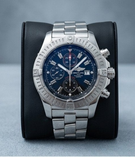 Breitling Super Avenger Chronograaf volledige set!, Staal, Staal, Breitling, Polshorloge